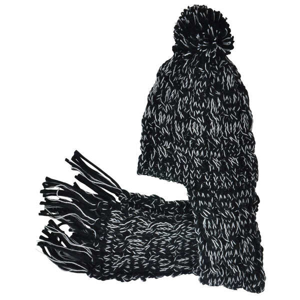 Black Beanie With Scarf | Beanie Hats For Women | Neoneaters