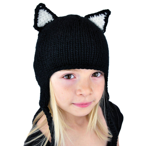 Cat Beanie with Tail