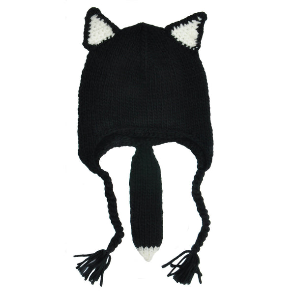 Cat Beanie with Tail
