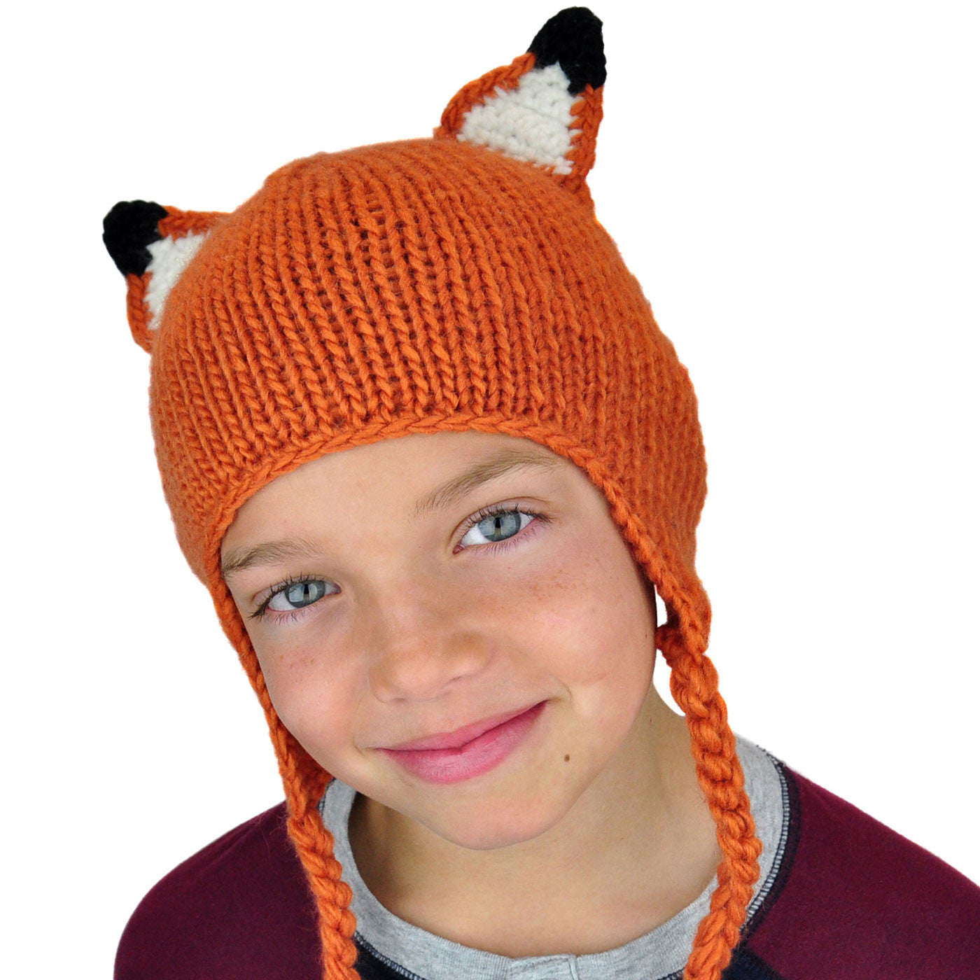 Fox Beanie with Ears Tail Funky Fun Beanies Neoneaters