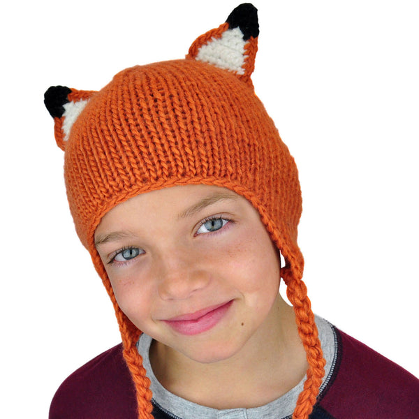 Fox Beanie with Tail