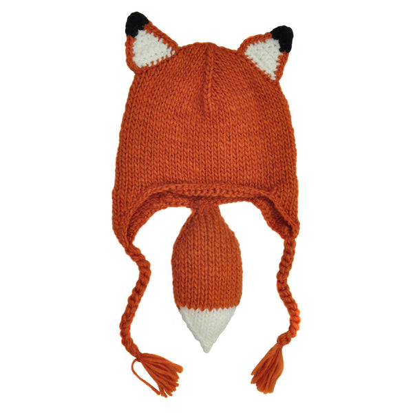 Fox Beanie with Tail