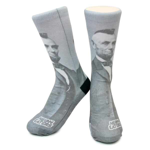 Crew Socks - Punk Rock Abe Lincoln