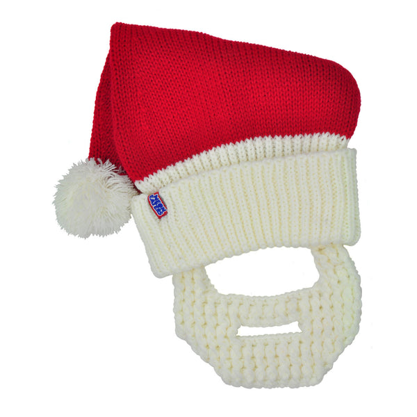 Santa Hat Beanie with Beard