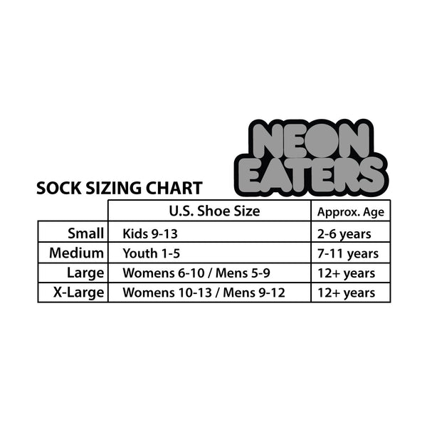 Crew Socks - Rock On Black/Pink